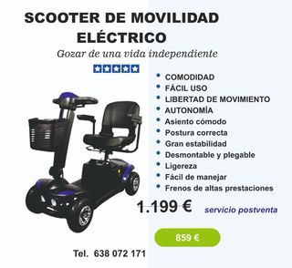 Scooter Eléctrico Movilidad Reducida
