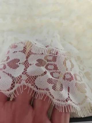 Mantilla de madrina grande 220x 100cm beige