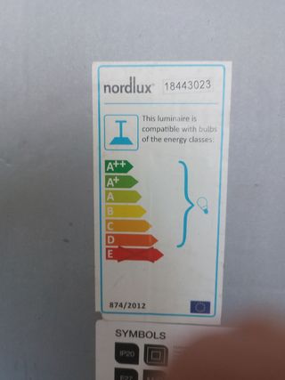 Lámpara Nordlux Verde Cristal