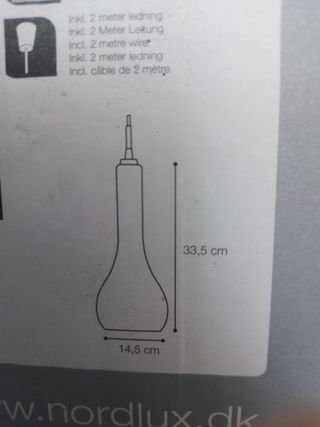 Lámpara Nordlux Verde Cristal