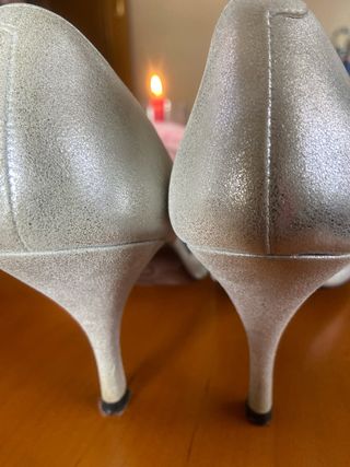 Zapatos de tacón plateados LODI