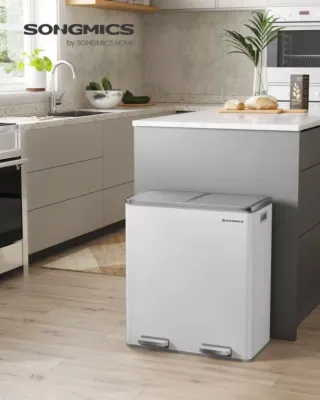 Papelera, Cubo de Basura SONGMICS LTB060WG02