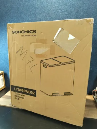 Papelera, Cubo de Basura SONGMICS LTB060WG02