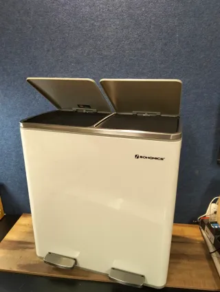 Papelera, Cubo de Basura SONGMICS LTB060WG02