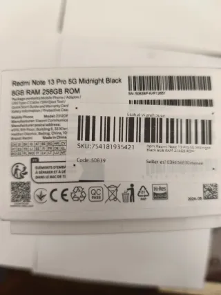 Xiaomi Redmi Note 13 Pro 5G 8+256GB