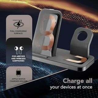 Cargador inalámbrico 3en1 Apple Android Samsung