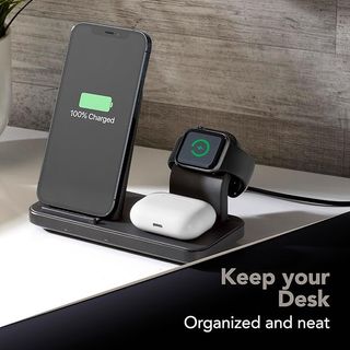 Cargador inalámbrico 3en1 Apple Android Samsung