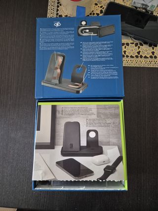 Cargador inalámbrico 3en1 Apple Android Samsung