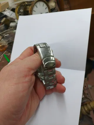 Reloj Lotus Multifunción Plata y Blanco