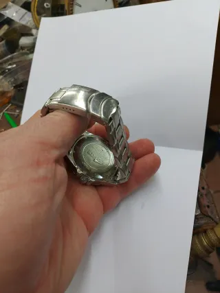 Reloj Lotus Multifunción Plata y Blanco