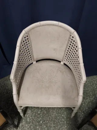 3 Butacas bambú vintage