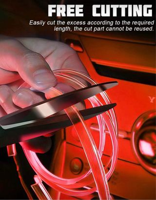 Luz LED Interior Carro Vermelha