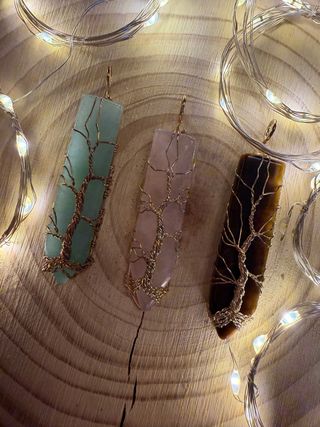 Colgantes Piedra Natural Hecho a Mano