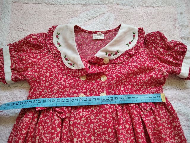 Vestido Verano Niña Flores Manga Corta