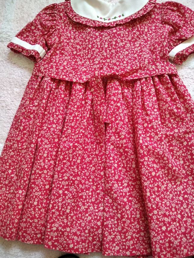 Vestido Verano Niña Flores Manga Corta