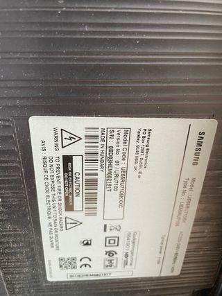 TV Samsung 55 UE7015 rota