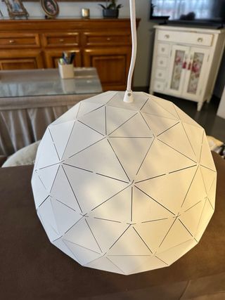 Lámpara de techo geométrica blanca