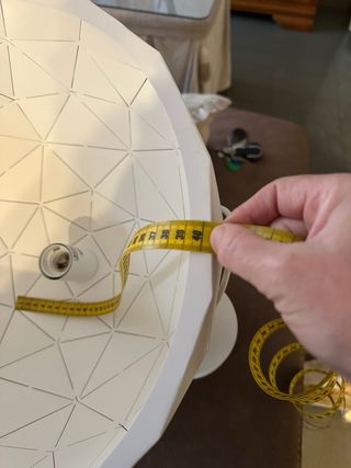 Lámpara de techo geométrica blanca