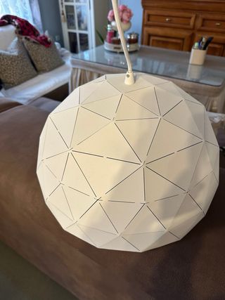 Lámpara de techo geométrica blanca