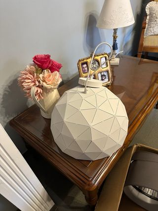 Lámpara de techo geométrica blanca