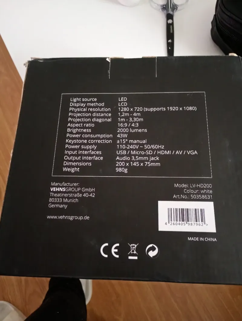 Proyector La Vague LV-HD200 LED afbeelding 2