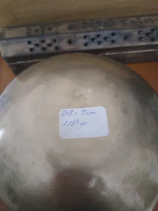 Cuenco Tibetano de 7 metales con Mazos y cojín