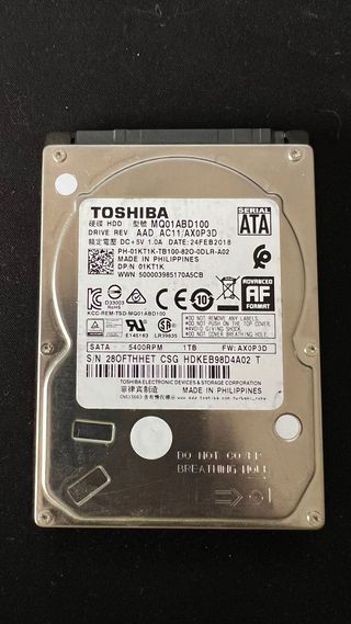 Disco Duro Toshiba 2.5 1TB MQ01ABD100