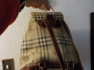 Mochila Burberrys vintage Nova Check auténtica