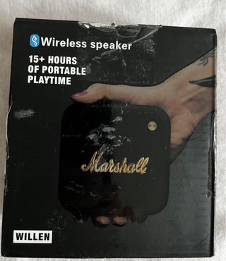 Altavoz Marshall Willen Negro y Dorado