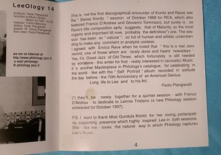 CD Konitz / Rava Quartet - L'Age Mür - Philology