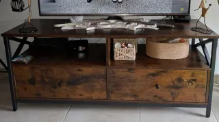 Mueble TV Rústico Madera