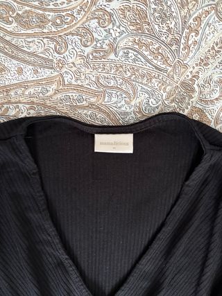 Vestido midi maternidad negro