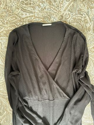 Vestido midi maternidad negro