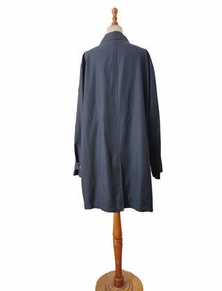 Massimo Dutti/ Gabardina azul marino L