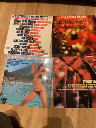 Lote 4 Vinilos Exitos Del Momento