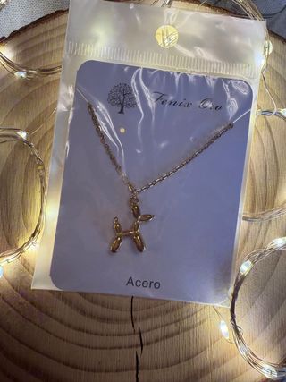 Colgante Perro Globo Fenix Oro