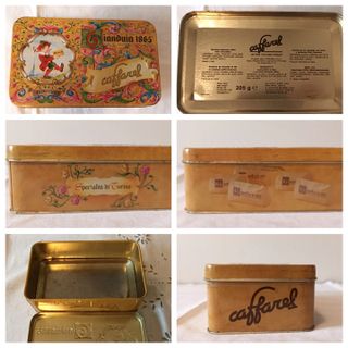 Scatole di latta rettangolari Caffarel (n. 2)