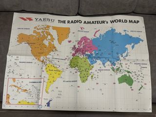 Mapa Mundial Radioaficionado Yaesu