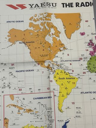 Mapa Mundial Radioaficionado Yaesu