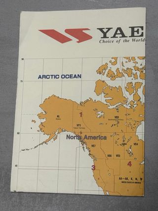 Mapa Mundial Radioaficionado Yaesu