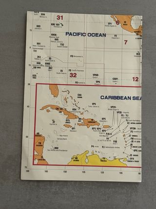 Mapa Mundial Radioaficionado Yaesu