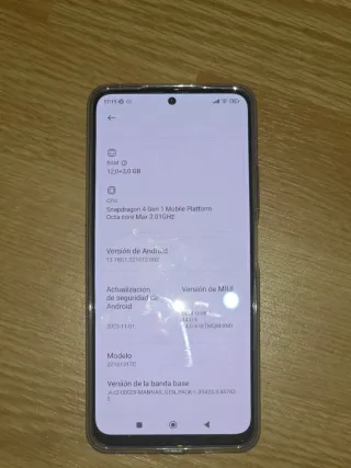 Xiaomi Redmi Note 12 5G - 12GB DE RAM REALES