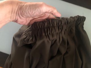 Falda asimétrica marrón