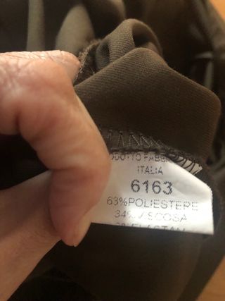 Falda asimétrica marrón