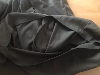 Falda asimétrica marrón