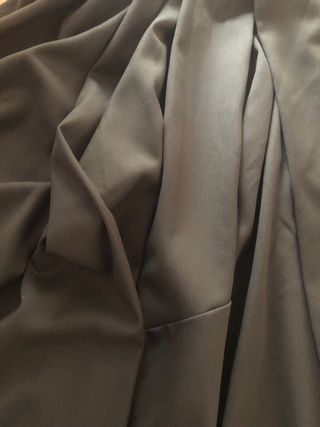 Falda asimétrica marrón