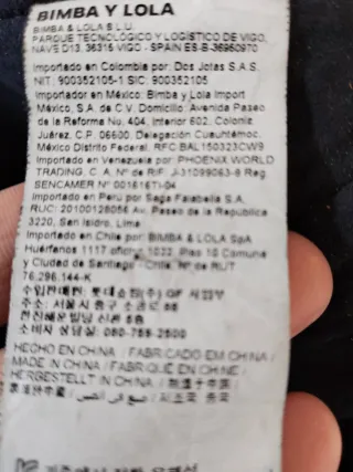 Bolso Bimba y Lola Negro Piel Rugby Ball