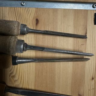 3 formones ebanista afilados