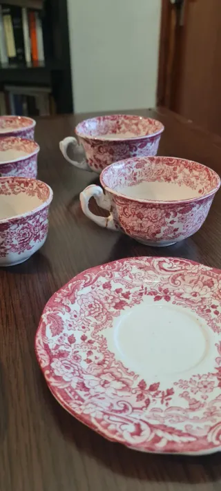 Set di tazze e piatti da tè La Cartuja de Sevilla Rosa