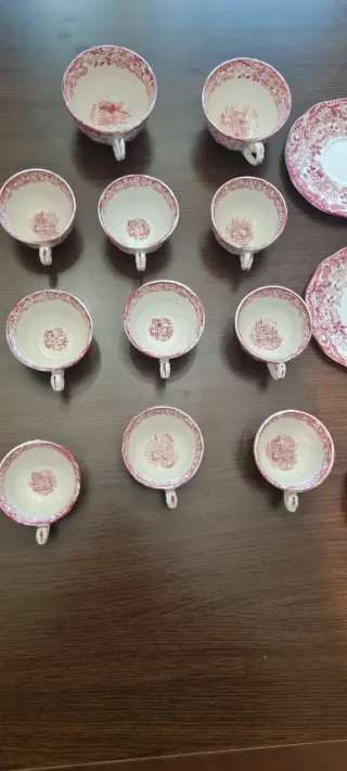 Set di tazze e piatti da tè La Cartuja de Sevilla Rosa